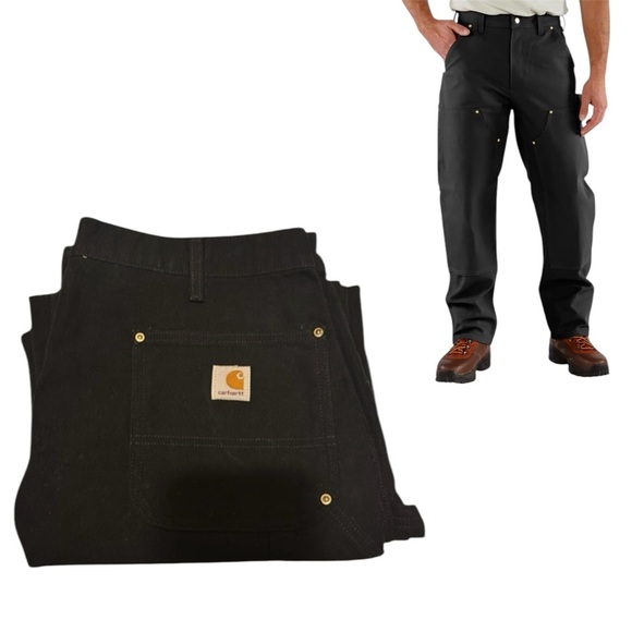 Carhartt Loose Fit Firm Duck Double Knee Cargo Work Utility Pant  … size 38x30 - Picture 3 of 7